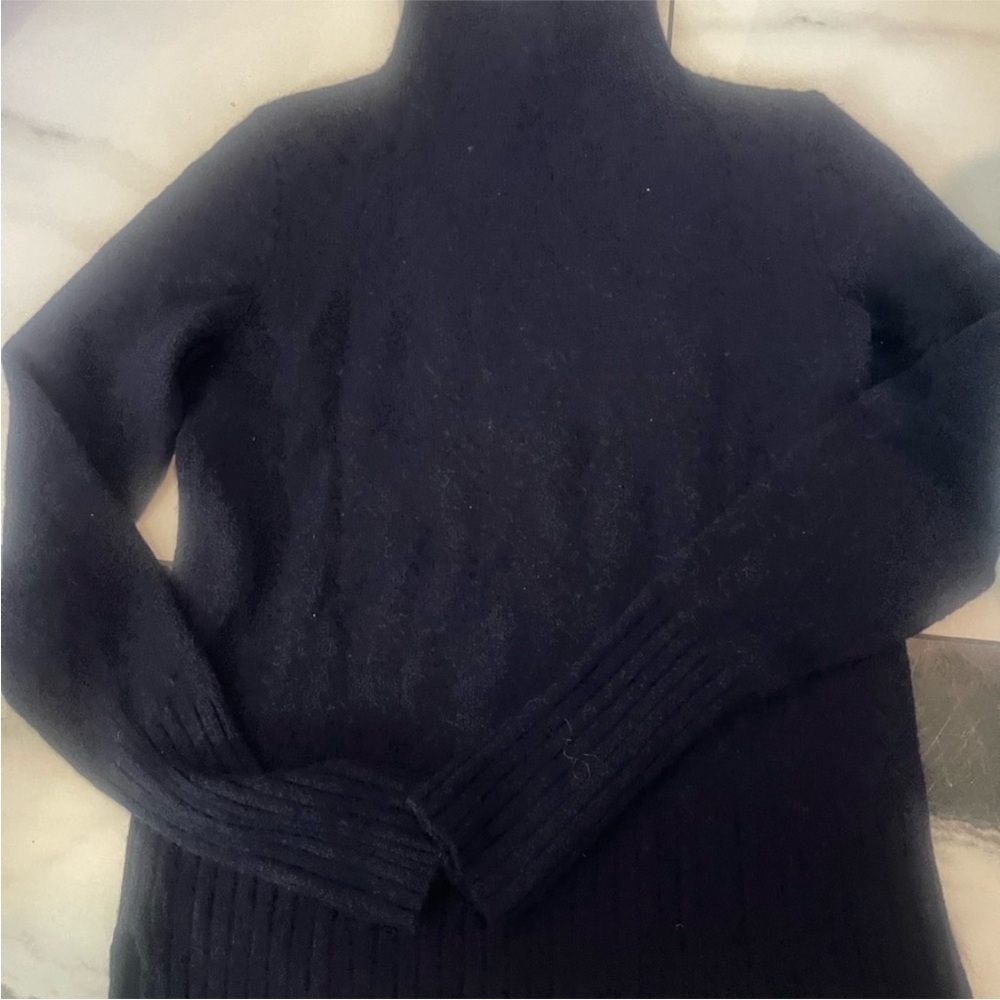 Madewell Black Ribbed Turtleneck Sweater - Picture 2 of 3